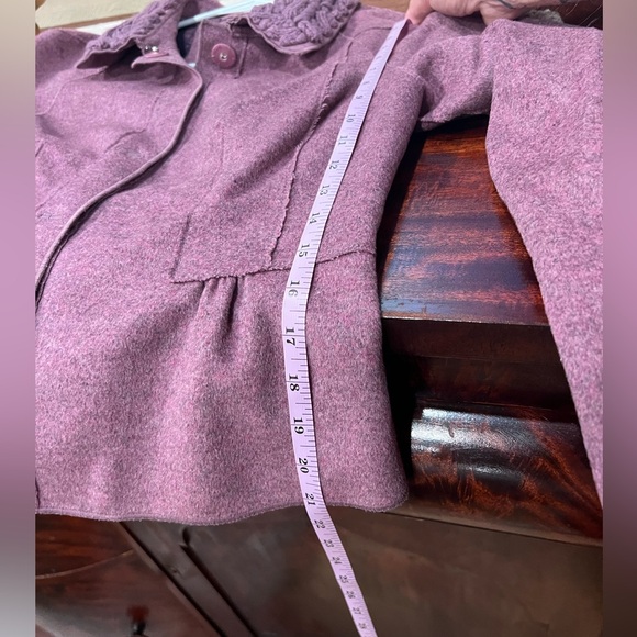 Magaschoni Purple Blazer with Textured Collar - Picture 6 of 6